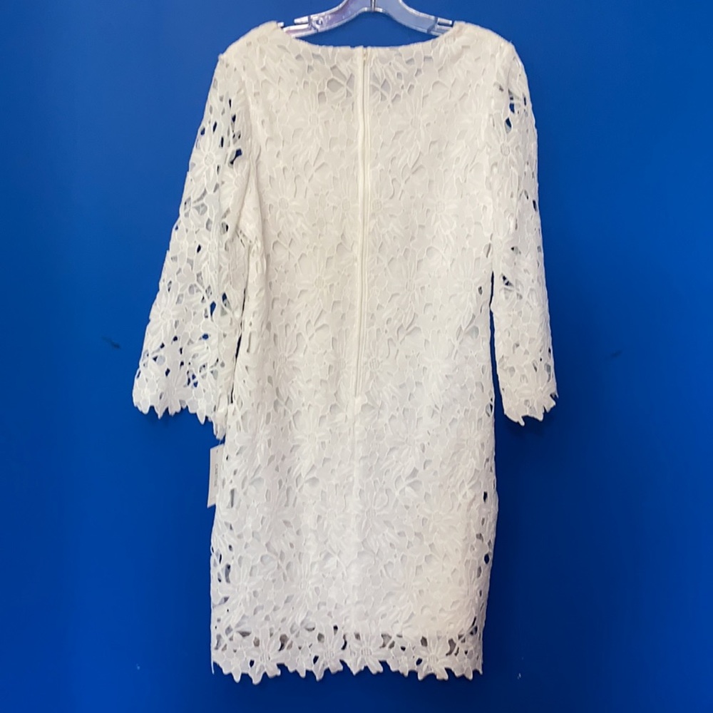 CARTISE NWT White Daisy Lace Mod Dress Sz 6 - Picture 4 of 7